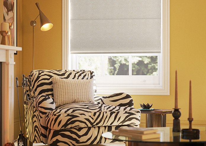 Atina (Blackout), Orange Splash - Roman Blind - Image 5